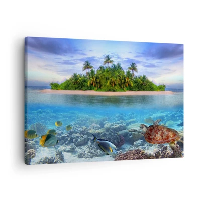 Canvas picture - Heavenly Island Invites You - 70x50 cm