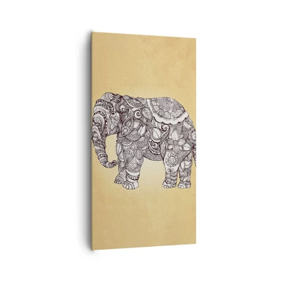 Canvas picture - Hidden Elephant - 65x120 cm