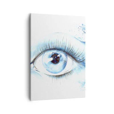 Canvas picture - Immerse in those Blue Eyes - 50x70 cm