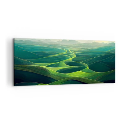 Canvas picture - In Green Valleys - 120x50 cm