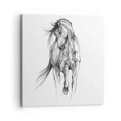 Canvas picture - In a Graceful Trot - 70x70 cm