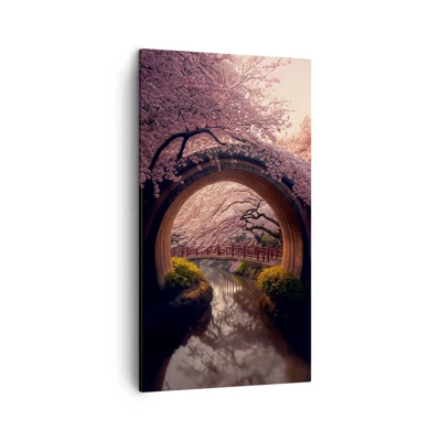 Canvas picture - Japanese Spring - 45x80 cm