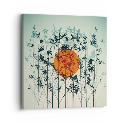 Canvas picture - Japanese Sun - 30x30 cm