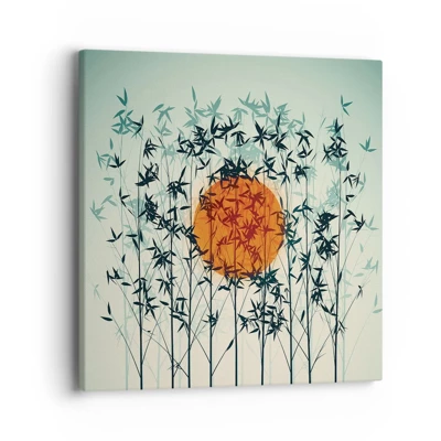 Canvas picture - Japanese Sun - 40x40 cm