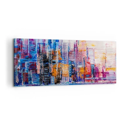 Canvas picture - Joyful Metropolis - 100x40 cm