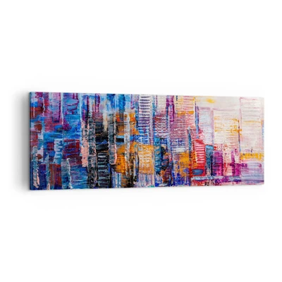 Canvas picture - Joyful Metropolis - 140x50 cm