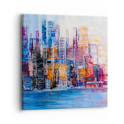 Canvas picture - Joyful Metropolis - 40x40 cm