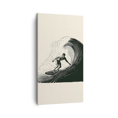 Canvas picture - King of the Wave - 45x80 cm