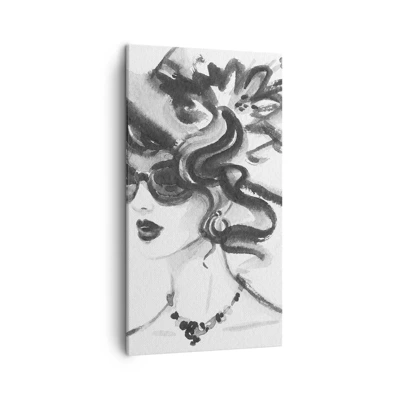 Canvas picture - Lady with a Character - 45x80 cm