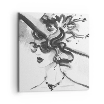 Canvas picture - Lady with a Character - 70x70 cm