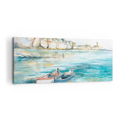 Canvas picture - Landscape in Azure - 100x40 cm