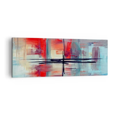 Canvas picture - Landscape in a foreign Dimension - 140x50 cm