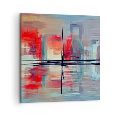 Canvas picture - Landscape in a foreign Dimension - 50x50 cm