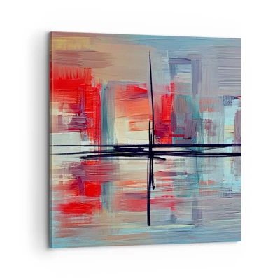 Canvas picture - Landscape in a foreign Dimension - 60x60 cm