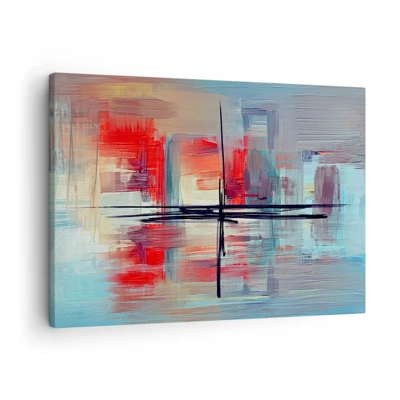 Canvas picture - Landscape in a foreign Dimension - 70x50 cm