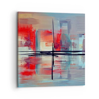 Canvas picture - Landscape in a foreign Dimension - 70x70 cm