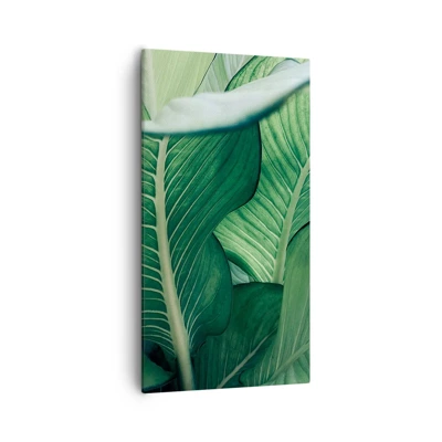 Canvas picture - Life in Intense Green Colour - 55x100 cm