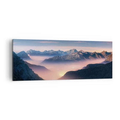 Canvas picture - Light in the Valleys - 140x50 cm