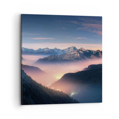 Canvas picture - Light in the Valleys - 70x70 cm