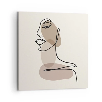 Canvas picture - Listening to Herself - 50x50 cm