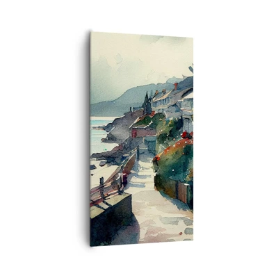 Canvas picture - Mediterranean Town - 65x120 cm