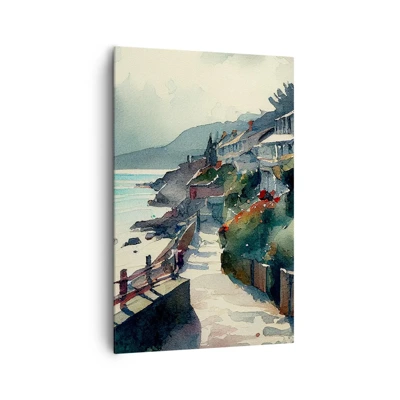 Canvas picture - Mediterranean Town - 80x120 cm