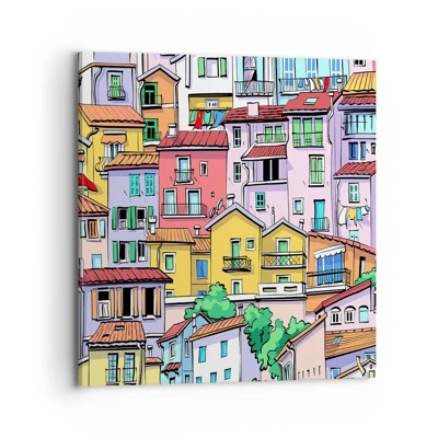 Canvas picture - Merry City - 70x70 cm