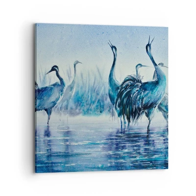 Canvas picture - Morning Encounter - 70x70 cm