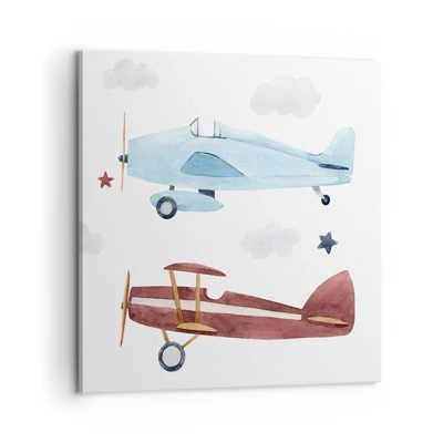 Canvas picture - Mr Pilot We Are Waiting! - 60x60 cm