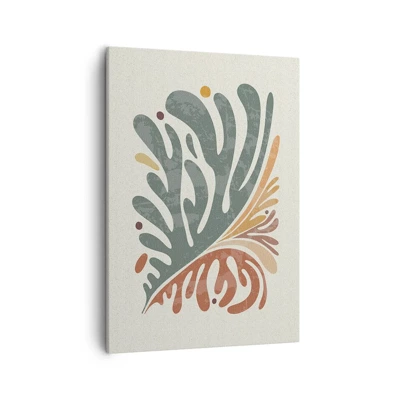 Canvas picture - Multicolour Leaf - 50x70 cm