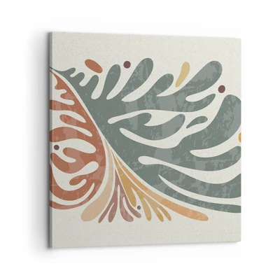 Canvas picture - Multicolour Leaf - 60x60 cm