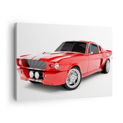 Canvas picture - Mustang fast as a Wind - 70x50 cm