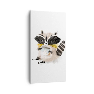 Canvas picture - My Friend Raccoon - 55x100 cm