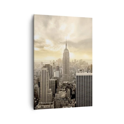 Canvas picture - New York Woven in Grey - 70x100 cm