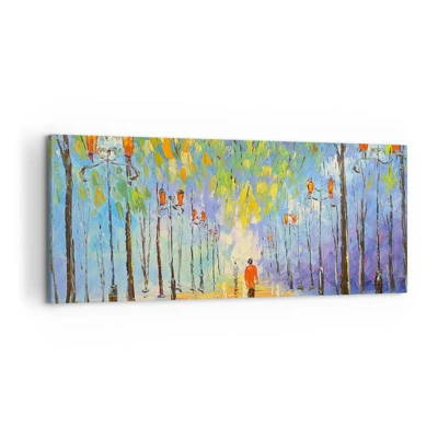 Canvas picture - Night Rain Song  - 120x50 cm
