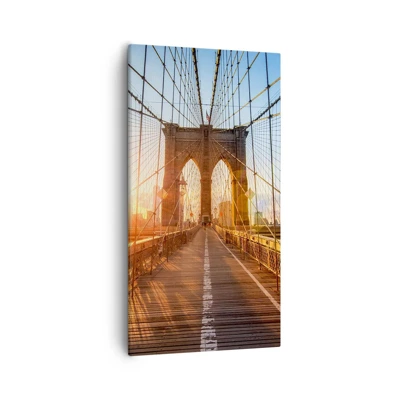 Canvas picture - On a Golden Bridge - 55x100 cm