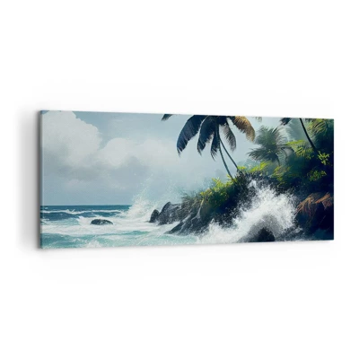 Canvas picture - On a Tropical Shore - 120x50 cm