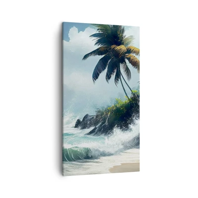 Canvas picture - On a Tropical Shore - 45x80 cm