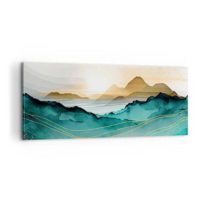 Canvas picture - On the Verge of Abstract - Landscape - 100x40 cm