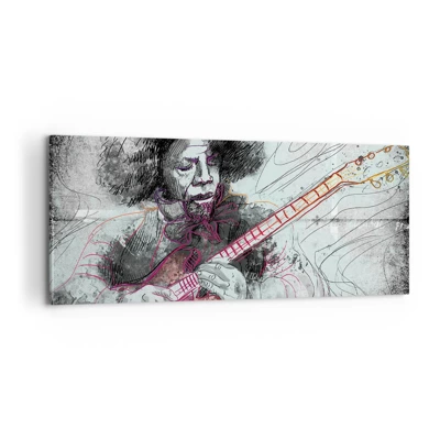 Canvas picture - On the Waves of Music - 120x50 cm