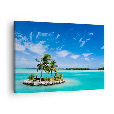 Canvas picture - Paradise on Earth - 70x50 cm