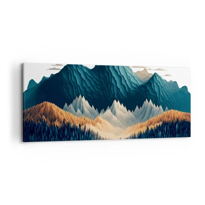 Canvas picture - Perfect Mountain Landscape - 120x50 cm