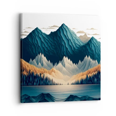 Canvas picture - Perfect Mountain Landscape - 30x30 cm