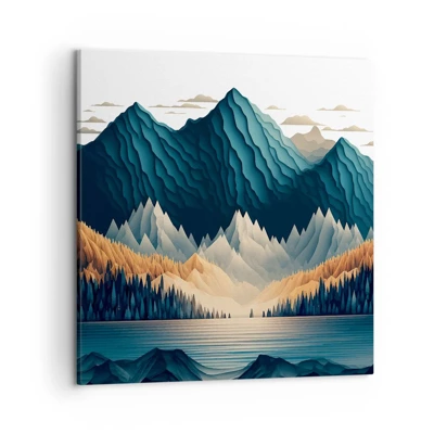 Canvas picture - Perfect Mountain Landscape - 50x50 cm