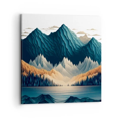 Canvas picture - Perfect Mountain Landscape - 70x70 cm