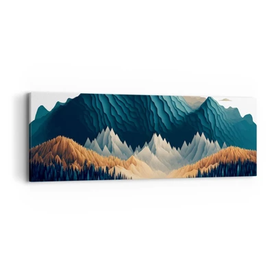 Canvas picture - Perfect Mountain Landscape - 90x30 cm