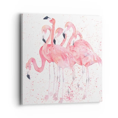 Canvas picture - Pink Power - 40x40 cm