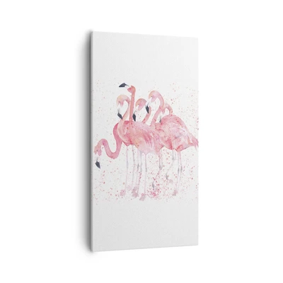 Canvas picture - Pink Power - 55x100 cm