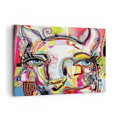 Canvas picture - Pretty Mama Cat - 100x70 cm