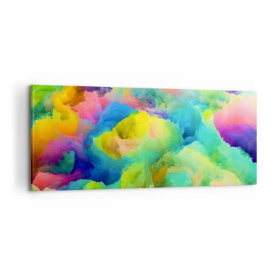 Canvas picture - Rainbow Fluff - 120x50 cm